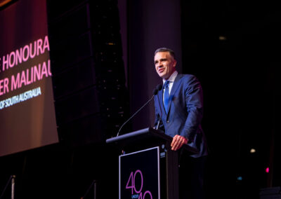 Peter Malinauskas address at the 40 Under 40 Awards 2023